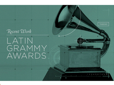 Latin Grammys animation design grammy graphic design motion music stage type typography
