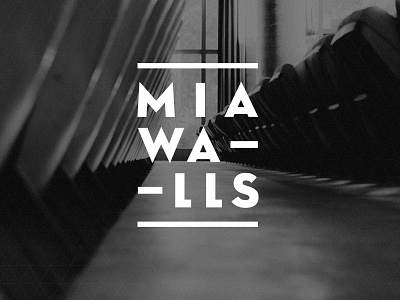 MIA Walls branding bw design events id identity logo