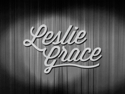 Leslie Grace Stage Graphics animation concert design motion music retro sketches tv type typography vintage wordmark