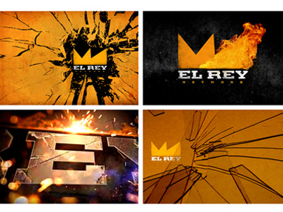 El Rey Network animation branding broadcast design logo motion tv