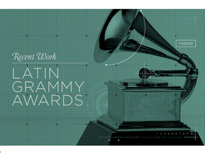 Latin Grammys + Univision animation design grammy illustration motion music stage stage graphics tv western