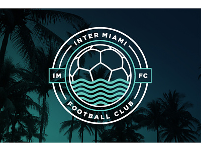 Inter Miami Football Club - MLS Miami badge branding crest design identity logo miami mls simplicity soccer sports