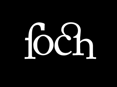 FOCH branding design identity logo lounge restaurant