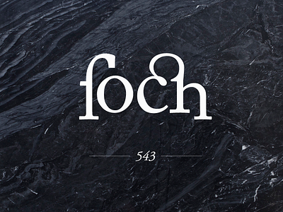 FOCH branding design identity ligature logo type wordmark