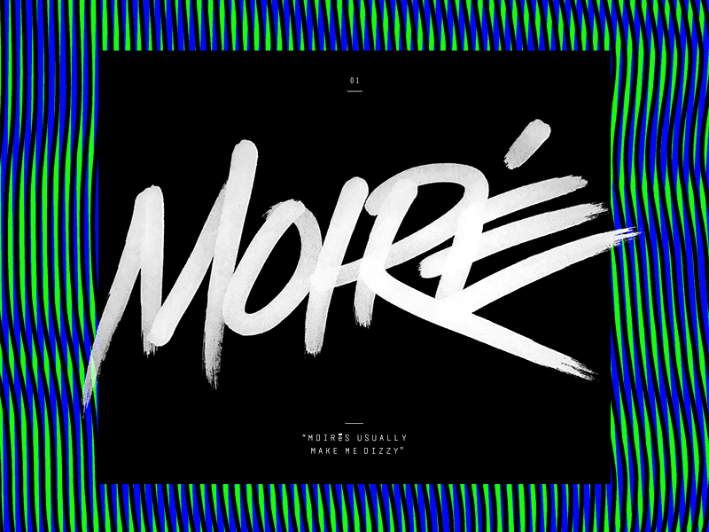 MOIRE FUN animation design gif hand made lettering moire motion type typography
