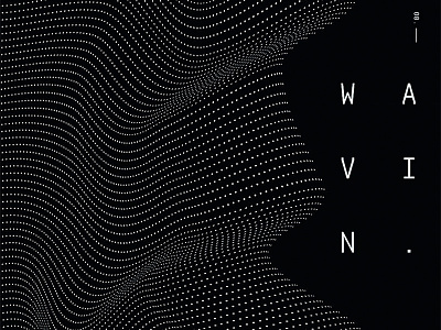 WAVIN. 3d animation curves design flow illustrator motion poster type typography