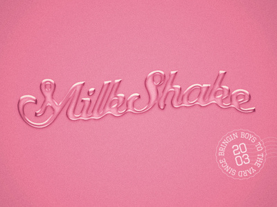 Milkshake. Bringin' Boys to the Yard Since 2003. design print wallpaper