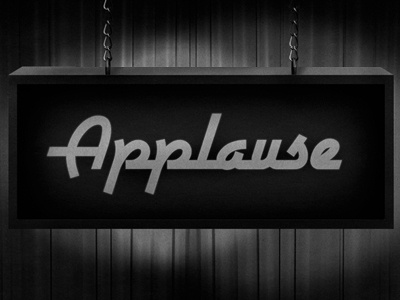 Applause! 50s design sign type