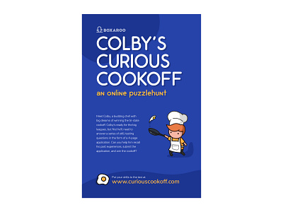 Colby's Curious Cookoff Poster adobe illustrator illustration poster poster design