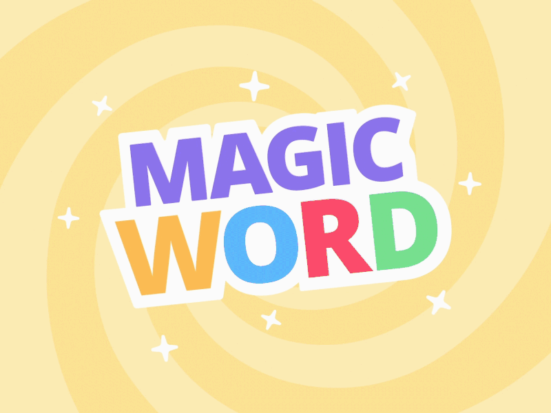 Magic Word animation branding game animation logo magic motion graphics wand