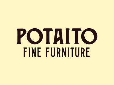 Potaito Fine Furniture branding furniture logo