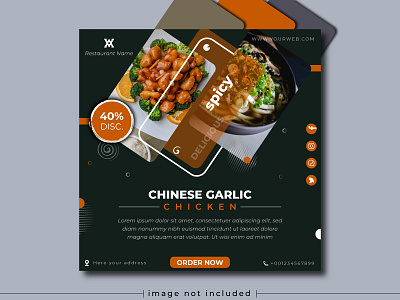 food social media instagram post template bannercake bannercard bannerchange bannercreation bannerdeletras bannerdesain bannerjet bannerjogjamurah fastfood fastfoodbanner