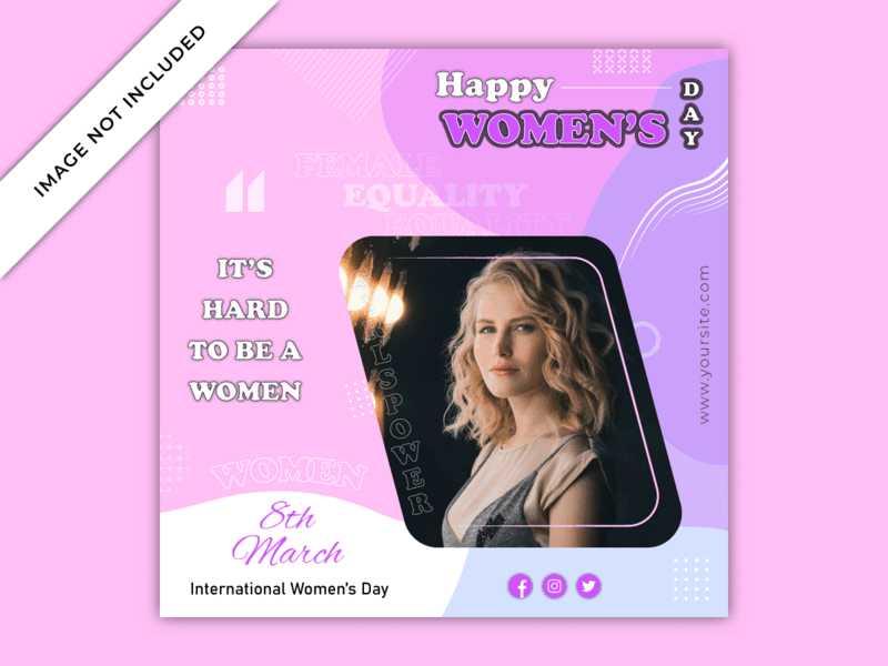 Happy women's day Instagram post banner template 8 march 8 march international womens day illustration instagram post instagram story international womens day social social media vector womens womens day