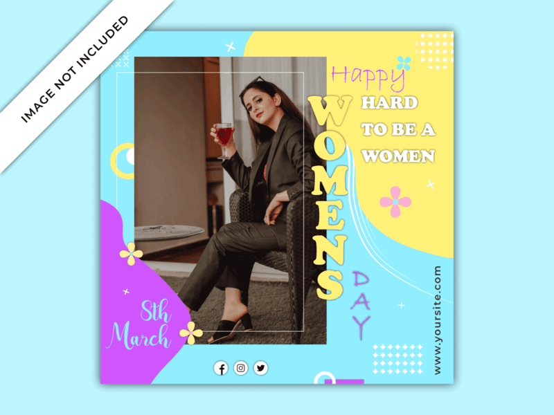 Happy women's day Instagram post banner template 8 march 8 march international womens day illustration instagram post instagram story international womens day social social media vector womens womens day