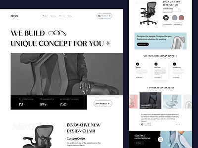 AERON Landing Page by Candra Ak for Callour Studio on Dribbble