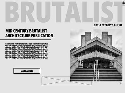 Brutalist brutalism figma graphic design ui