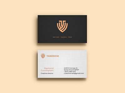 Minimal business cards design