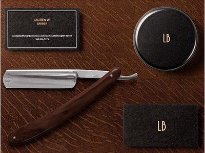 Simple and chic BARBER  branding