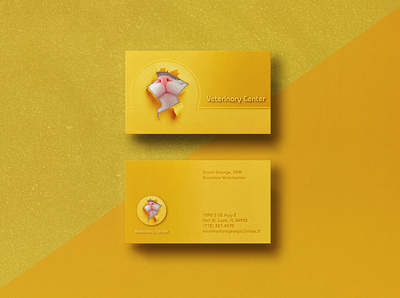 NEW MINIMAL, YELLOW, ANIMAL STYLE BUSINESS CARDS animals brand identity branding business card business card design cats illustration logo minimal minimalist new card professional veterinary