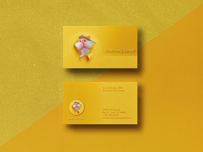 NEW MINIMAL, YELLOW, ANIMAL STYLE BUSINESS CARDS