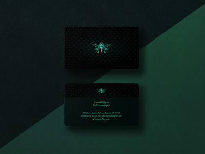 REAL ESTATE LUXURY BUSINESS CARDS DESIGN