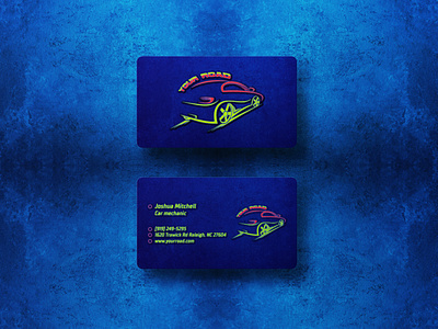 CAR MECHANIC BUSINESS CARDS DESIGN