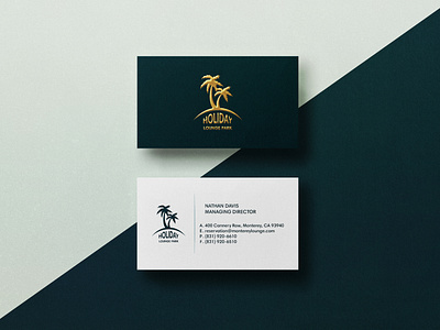 GOLD FOIL and MINIMAL BUSINESS CARDS DESIGN