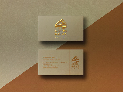 PROFESSIONAL REALTY BUSINESS CARDS DESIGN branding business cards business cards design clean card gold foil graphicdesign minimal name card professional