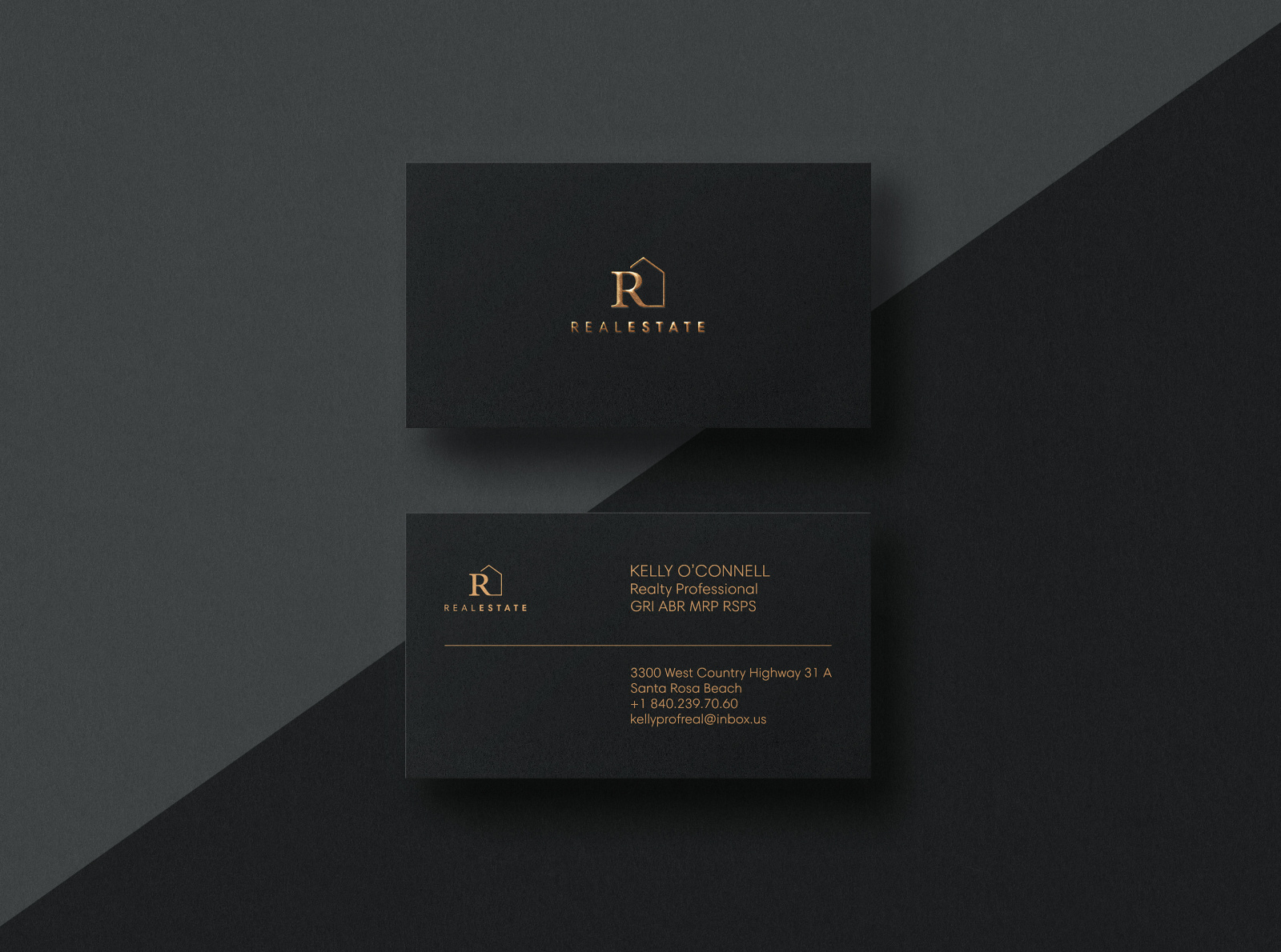 REAL ESTATE BUSINESS CARDS DESIGN by Bogdan on Dribbble