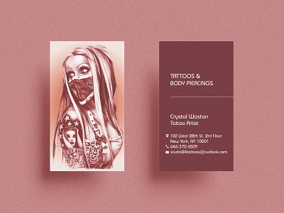 TATOOS BUSINESS CARDS DESIGN