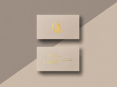 REALTY CARDS DESIGN brand identity branding business card design creative design gold foil graphic design letterpress logo minimal modern monogram professional realestate vector
