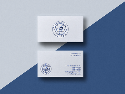 Blue Foil Business Cards  Design