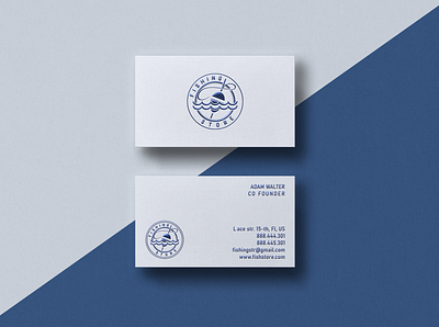 Blue Foil Business Cards Design blue foil brand identity branding business card design embossed logo minimal minimalist professional
