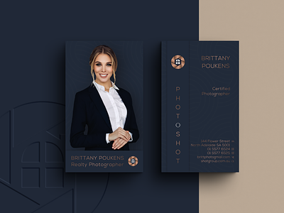 REALTY Business Cards Design attractive branding business card design graphic design logo minimal minimalist portrait professional realestate realty