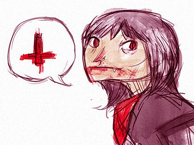Vampire Sketching dirty illustration sketch vampire