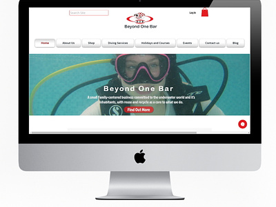 beyond One Bar mac screen branding design e-commerce web web design website
