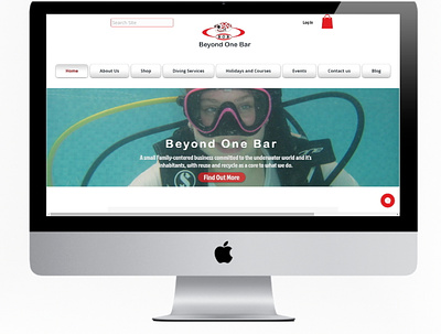 beyond One Bar mac screen branding design e commerce web web design website