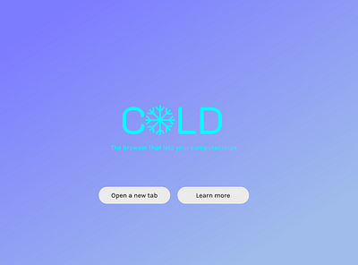 Cold Browser #1 app browser design logo typography vector