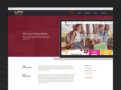 Agency Portfolio Item design mock up portfolio web