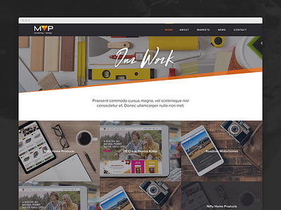 Agency Portfolio design mock up portfolio web