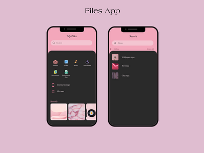 Files App 1/3 app application audio files filesapp image ui video