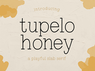 Tupelo Honey slab serif font