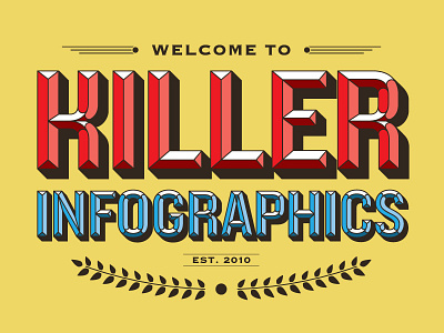 Killer Signage bevel bold design sign signage typography
