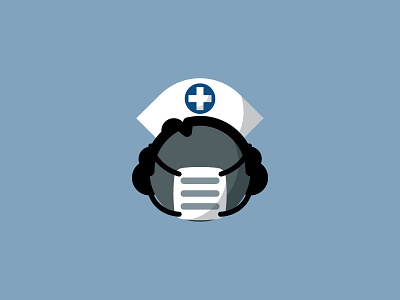 "Scalpel" bold doctor geometric healthcare icon mask nurse nurse hat stockdale tyler
