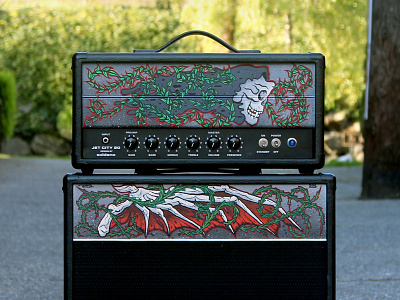 Amp Painting acrylic amp guitar illustration painting tyler stockdale