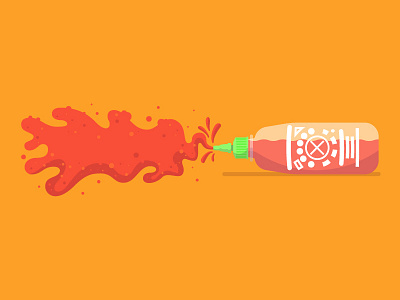 Rooster Lava Juice hot sauce killer infographics rooster splat sriracha tyler stockdale
