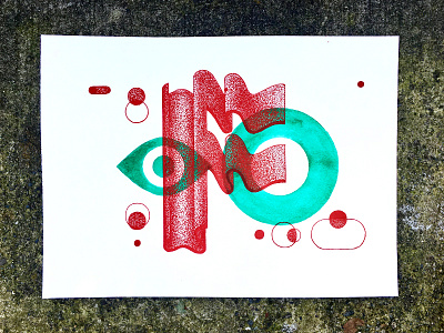 The Letter "F" drawn f hand lettering stipple tyler stockdale typography watercolor