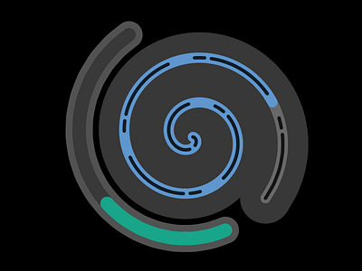 Organic Spiral Progress UI with Multiple Indicators game ui sketch sketchapp spiral uiux 🌀