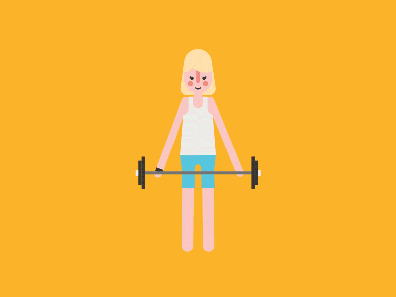 Exercise animation character animation exercise killer infographics shake weight