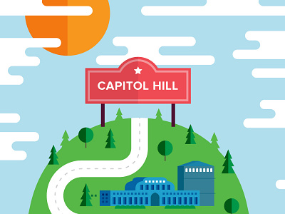 The History of Capitol Hill capitol hill data visualization geometric history infographic killer infographics seattle timeline